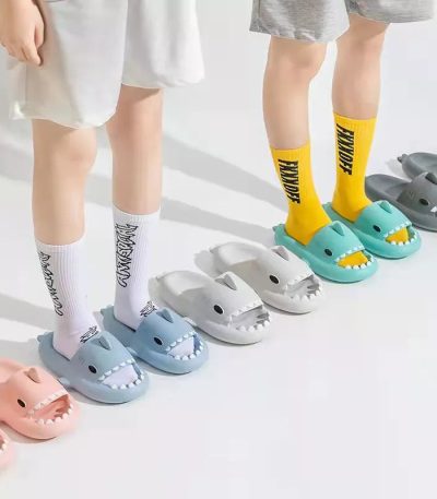 Men Shark Slides